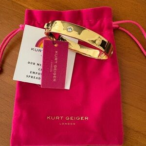 Kurt Geiger Gold Bracelet. NEW. Beautiful! Original packaging.